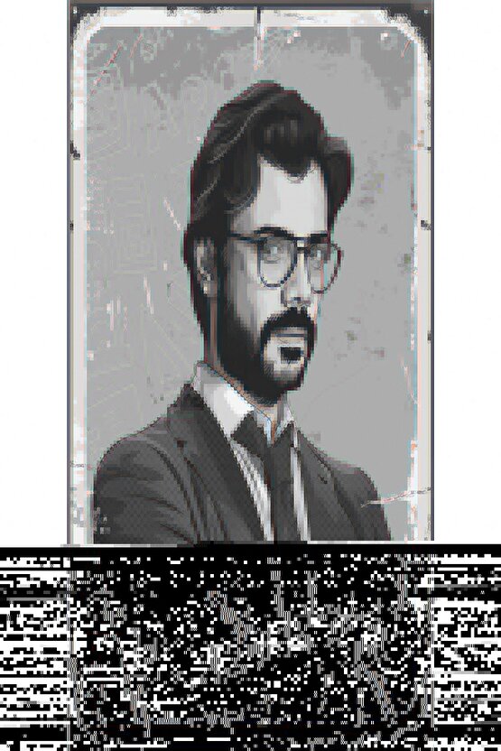 La Casa De Papel Profesör Mini Retro Ahşap Poster