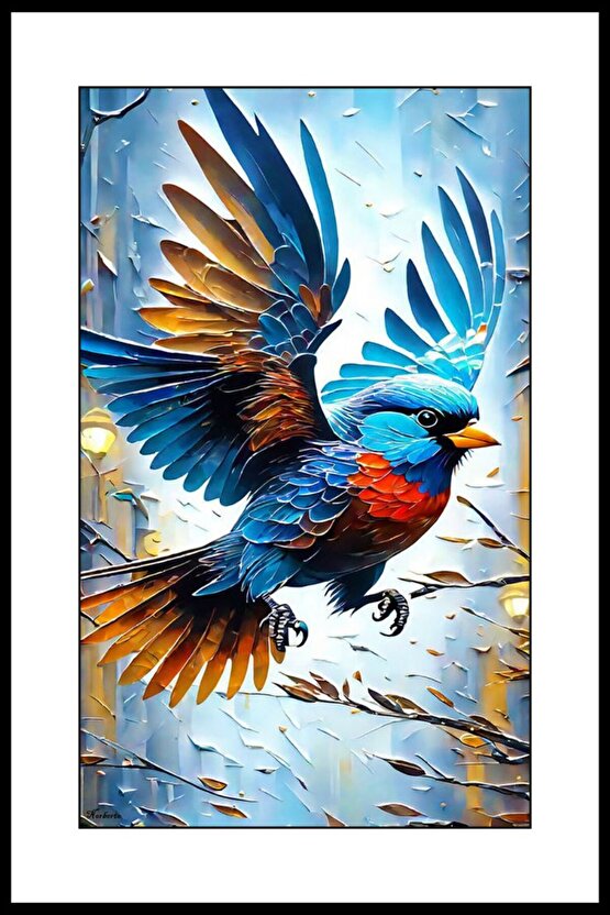 Anne Serçe Digital Art ( ÇERÇEVESİZ - ÇERÇEVE YOKTUR ) ( ULTRA HD ) FOLYO AFİŞ - POSTER