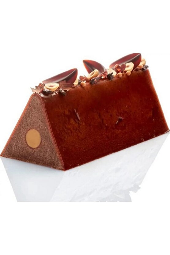 Narkalıp Üçgen Modeli  Borulu Travel Kek Kalıbı Boy 25cm