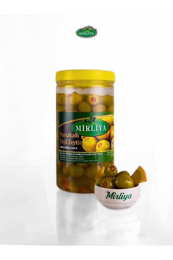 Portakallı Yeşil Zeytin 1 Kg