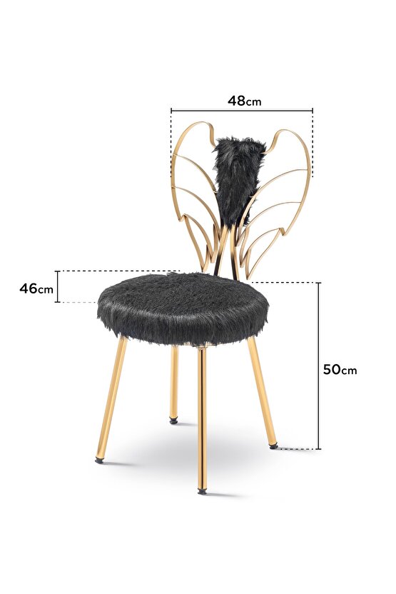 Gold Melek Melek Sandalye Angel Sandalye Makyaj Sandalyesi