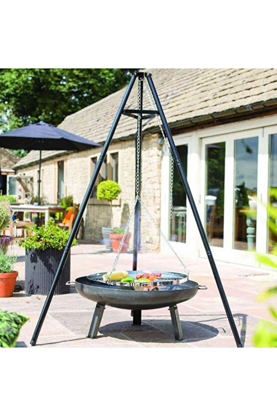 İsveç Mangalı Askılı Kamp Mangalı Swing Grill Bunbury