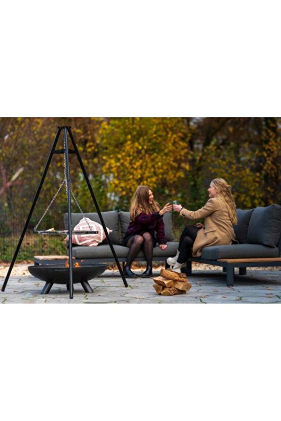 İsveç Mangalı Askılı Kamp Mangalı Swing Grill Bunbury