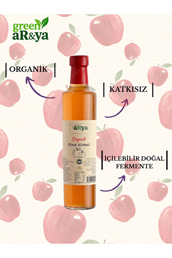 Organik Elma Sirkesi 500 ml