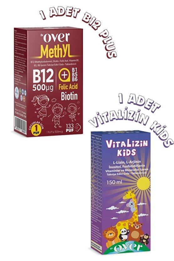 2li Fırsat Paketi - 1 kutu B12 Plus ve 1 kutu Vitalizin bir arada