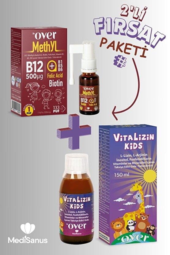 2li Fırsat Paketi - 1 kutu B12 Plus ve 1 kutu Vitalizin bir arada