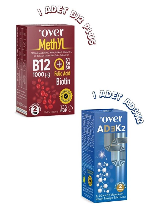2li Fırsat Paketi - 1 kutu B12 Plus ve 1 kutu AD3K2 bir arada