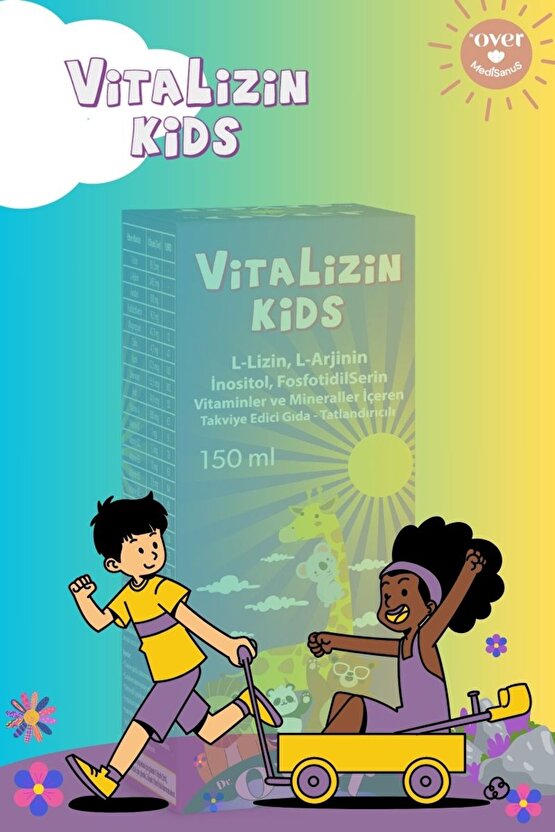 Vitalizin Kids L-lizin, L-arjinin, Inositol, Fosfotidilserin, Vitamin Ve Min. Içeren Tak. Ed. Gıda