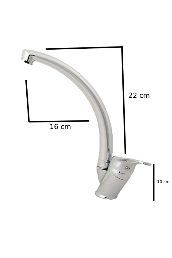 Kuğ Batarya Mutfak&LavaboDüz Boru Krom