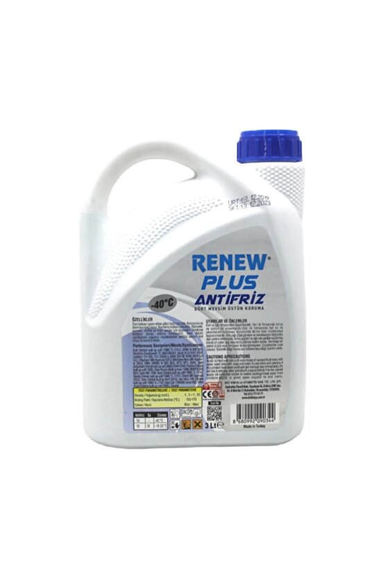 Plus Antifriz -40 Derece 3 Lt - 4 Mevsim Kullanılır