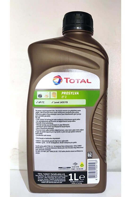 2tz (2 Zamanlı Mot Yağı