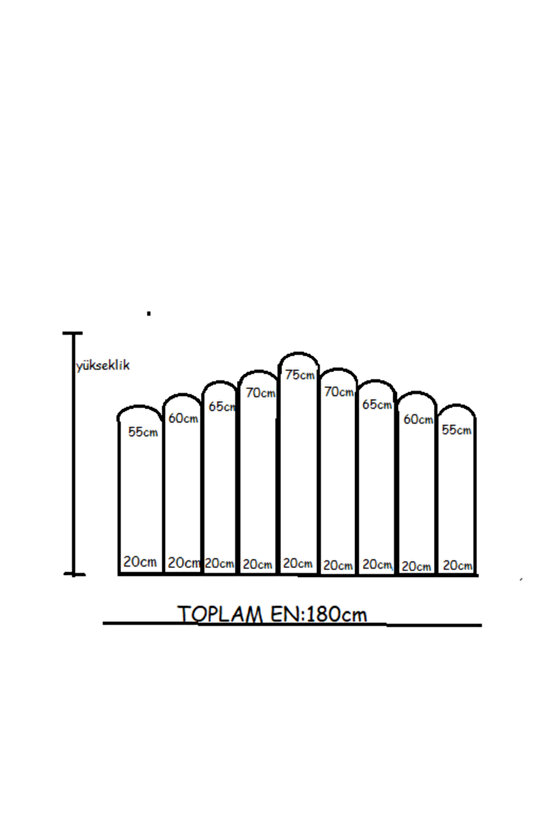 DÖŞEMELİ YATAK BAŞLIĞI-180CM LİK-9 PARÇA PANEL