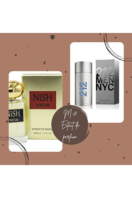 Nish Parfum M-21 Extrait De Parfum 50ml Woody-212
