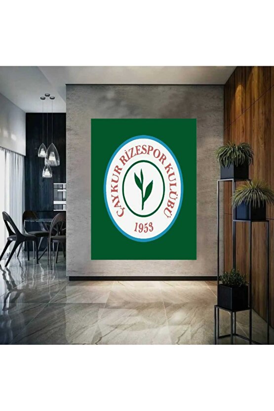 Sayılarla Boyama Kasnaklı Tablo Seti Fırça Boya Dahil 40x50 Çay kur Rizespor