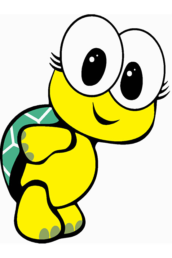 Sayılarla Boyama Kasnaklı Tablo Seti Fırça Boya Dahil 30x40 KAPLUMBAĞA