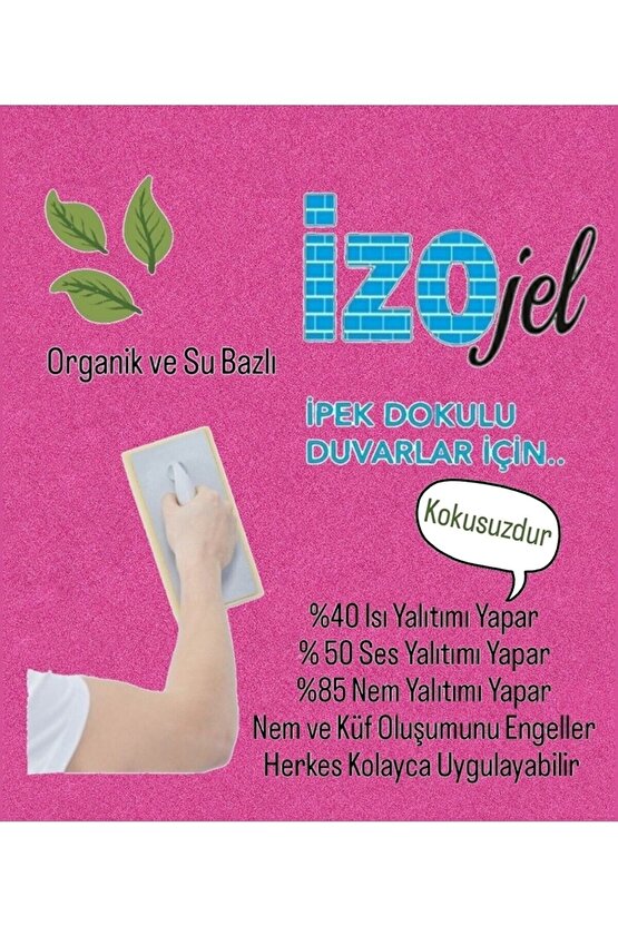 Organik Ipek Sıva - Fuşya Izo-007-yr (12 YARIM PAKET)