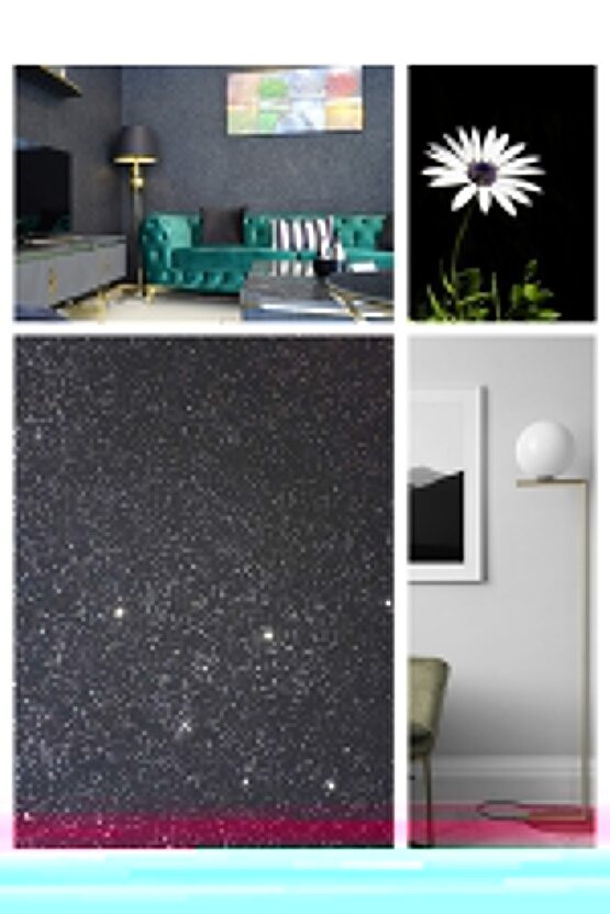 Canlı Ipek Dekoratif Yalıtım Sıvası - Parlak Siyah - Izo-027 - 4 M2