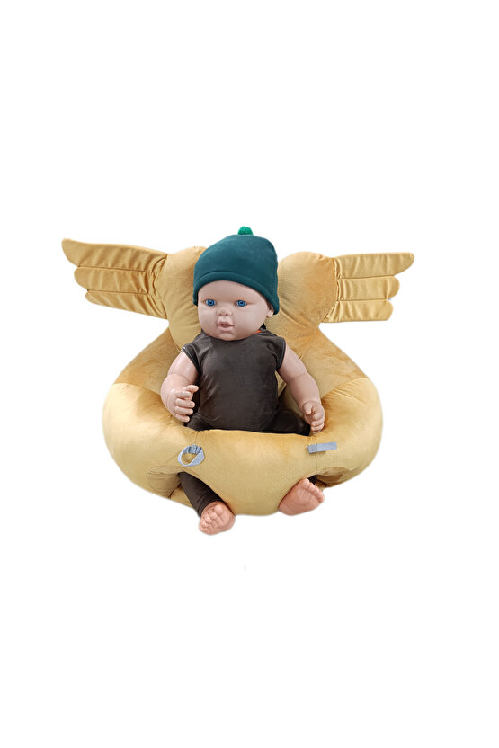 Melek kanatlı kalp sırtlı bebek yatmaz