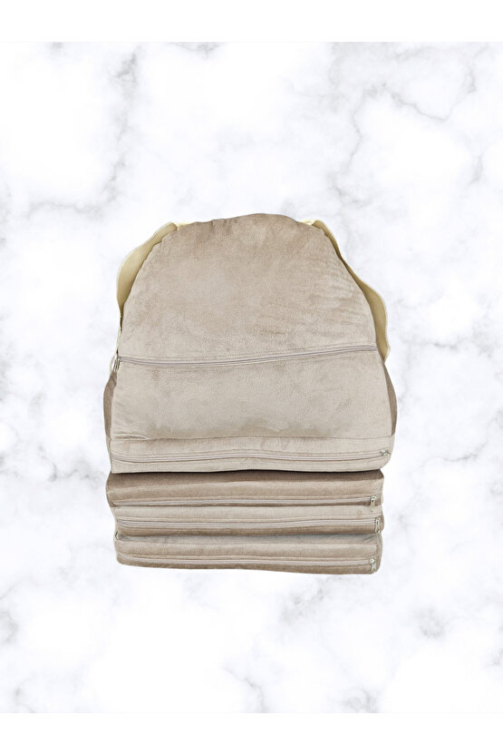 4 Minderli Katlanabilir Bebek-çocuk Koltuğu Sandalye Portatif Yatak Puf Taytüyü Kumaş Köpek Figürlü