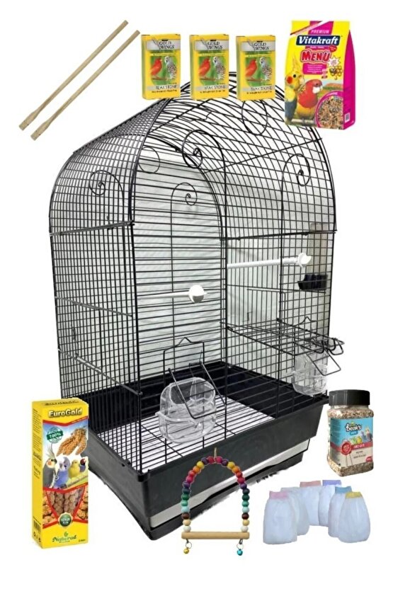 Tahta Doğal Kuş Tüneği 40 Cm 10lu