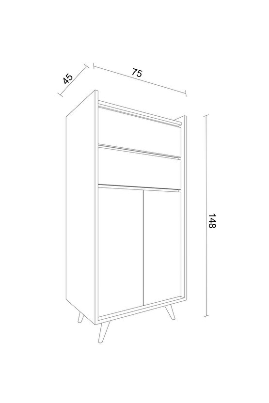 Serenity Çok Amaçlı Dolap Beyaz