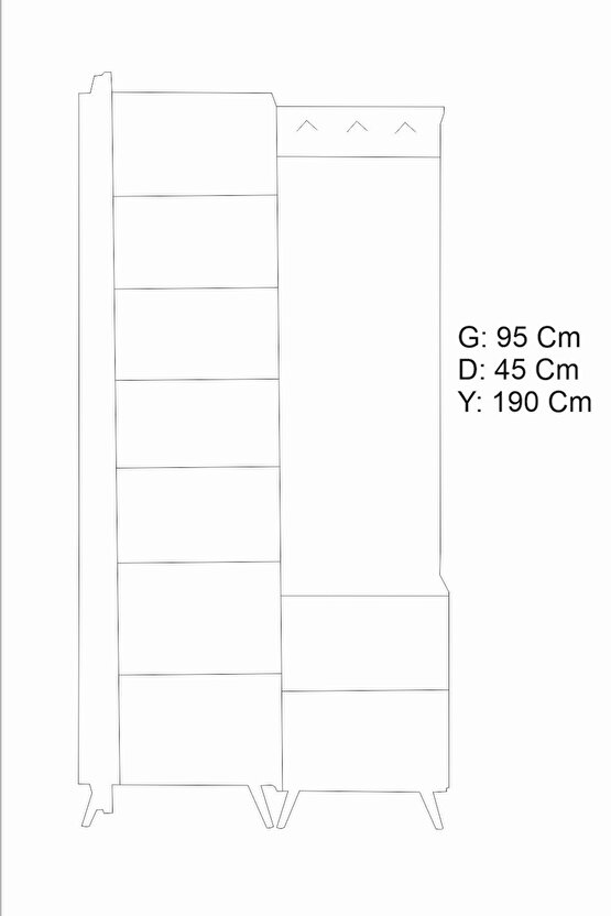 Gizz Portmanto Atlantik Çam-antrasit