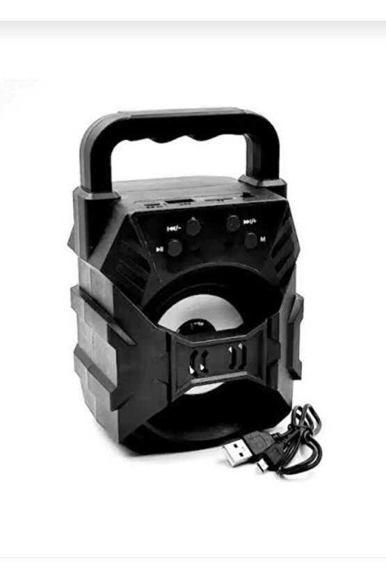 Siyah Dx-1057 Fm Radyolu Mini Taşınabilir Müzik Çalar Kutusu Bluetoothlu Ses Bombası İthalatçı Gar
