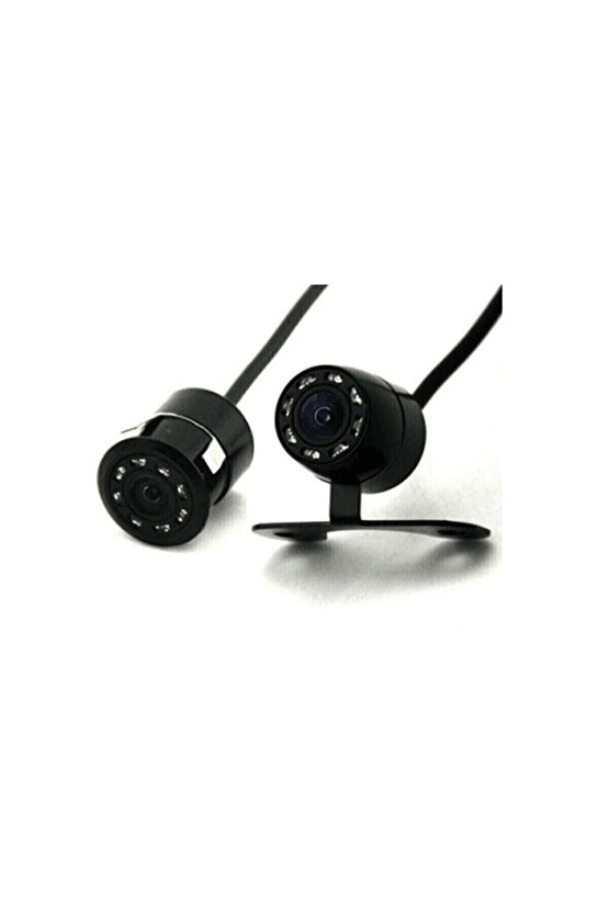 Geri Görüş Park Kamerası 8 Led Park Çizgili Gece Görüşlü Çift Aparatlı