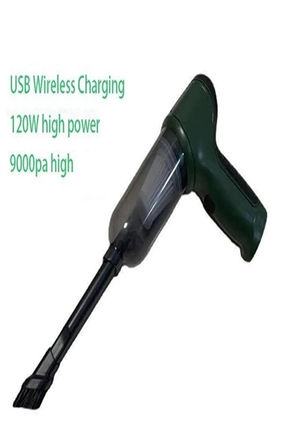Pro 120w 6000pa Güçlü Emiş Ve Üfleme Özellikli Ev Araç Kablosuz Şarjlı El Süpürgesi