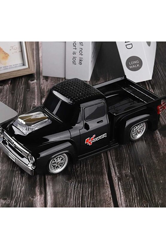 Taşınabilir kablosuz Bluetoothlu hoparlör nostalji tasarım müzik çalar TF kart FMradyoUSB