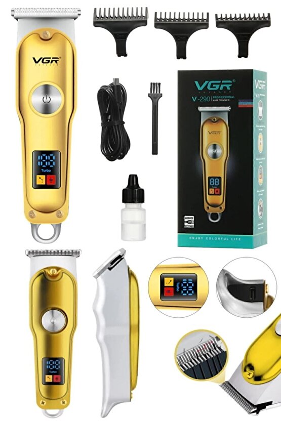 Saç Ve Sakal Tıraş Makınasi V-290 Epilasyon Öncesi Vüvut Sıfır Şarjlı