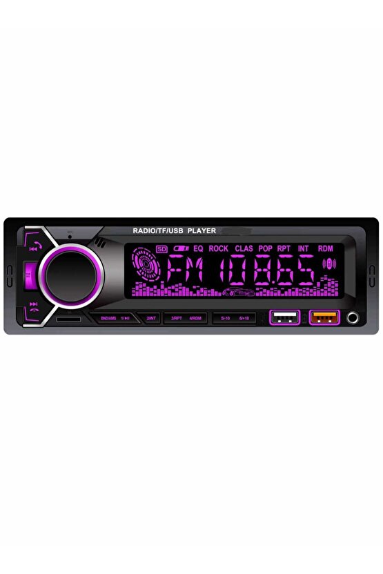 Bsv 4800 Rgb 7 Renk Değiştiren Çift Usb Bluetoothlu Aux Sd Kart Amfi Çıkışlı Kumandalı Teyib