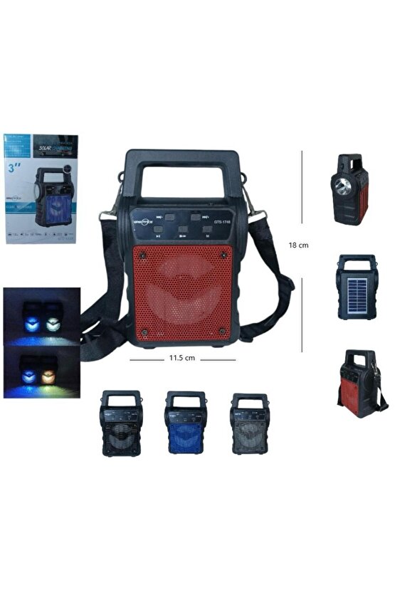 Bluetooth Hoparlör Led Ikaz Işıklı El Fenerli Kablosuz Ses Bombası Fm Radyolu Usb Ve Tf Kart Giriş