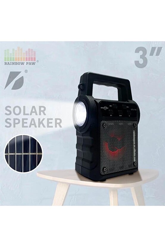 Bluetooth Hoparlör Led Ikaz Işıklı El Fenerli Kablosuz Ses Bombası Fm Radyolu Usb Ve Tf Kart Giriş