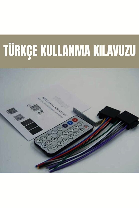 Çift Usb Li Blututlu Aux Girişli Hafıza Kart Okuyuculu Blututlu Kumandalı Oto Teyip 6603,