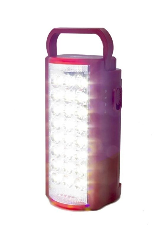 24 Ledli Büyük Ledli 80 Saat Akü Ile Yanan Led Işıldak Süper Güç