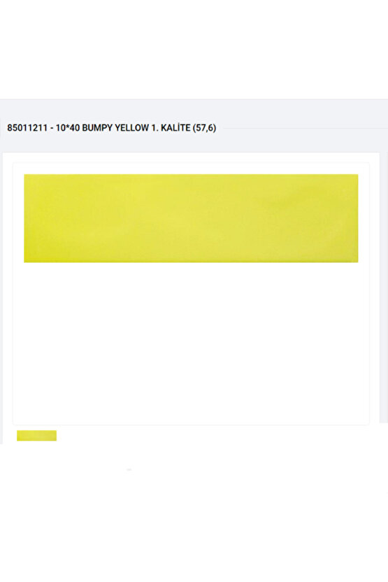 SERAMİKSAN BUMPY SARI 10X40 85011211
