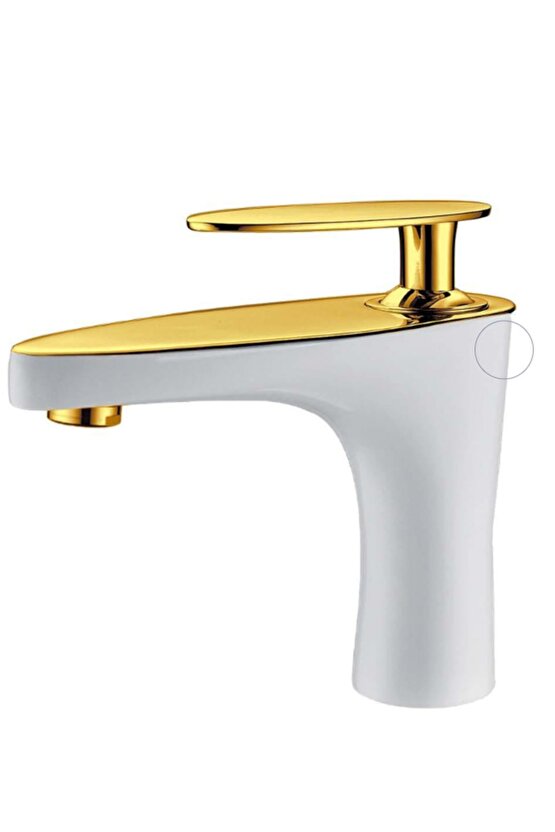 Pera Mix Lavabo Bataryası Beyaz Altın Pra100