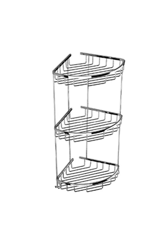 Oval 19x19 Köşe Şampuanlık Süngerlik 3 Katlı