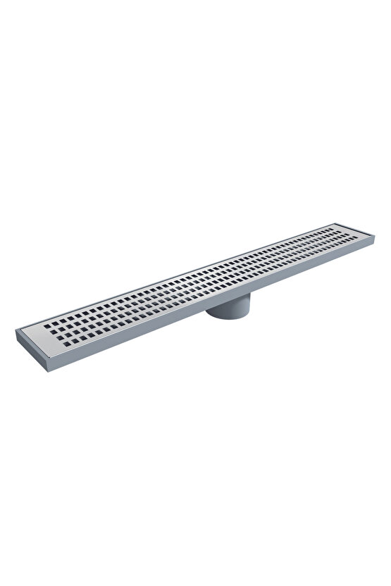 Aquazone 33 Cm Tek Parça Plastik Gövdeli Paslanmaz Izgaralı Döner Sifonlu Duş Kanalı