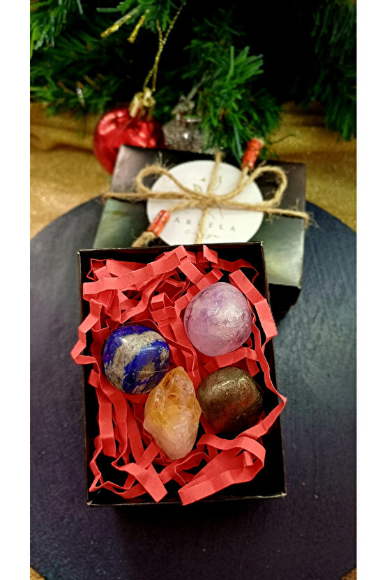 Dogal Tas 3 lü hediye paketi yeni yil bolluk ve bereket