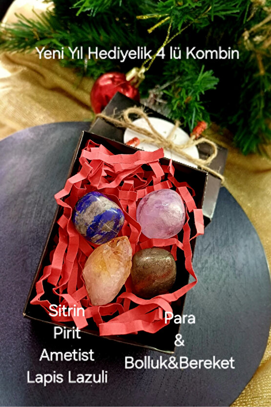 Dogal Tas 3 lü hediye paketi yeni yil bolluk ve bereket