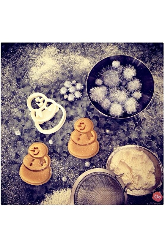 Yılbaşı Noel Kurabiye Kalıbı 5 Li Model