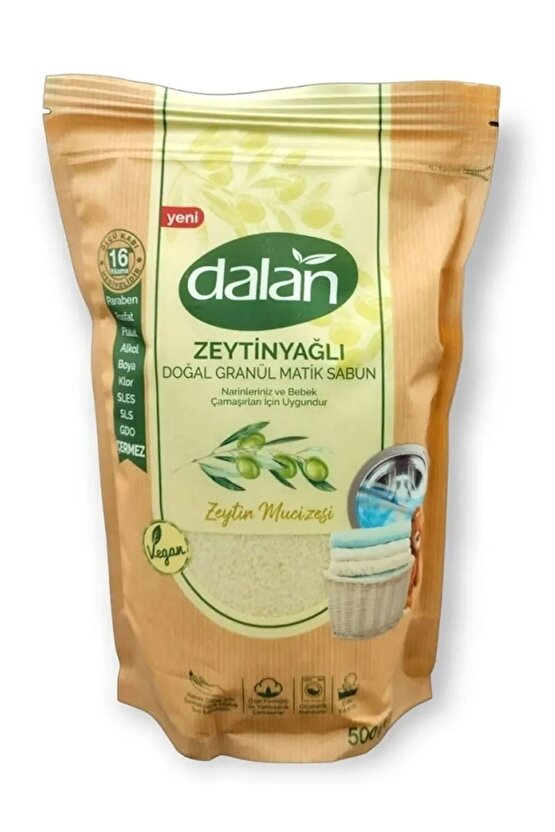 Zeytinyağlı Doğal Granül Matik Sabun Zeytin Mucizesi 500 Gr
