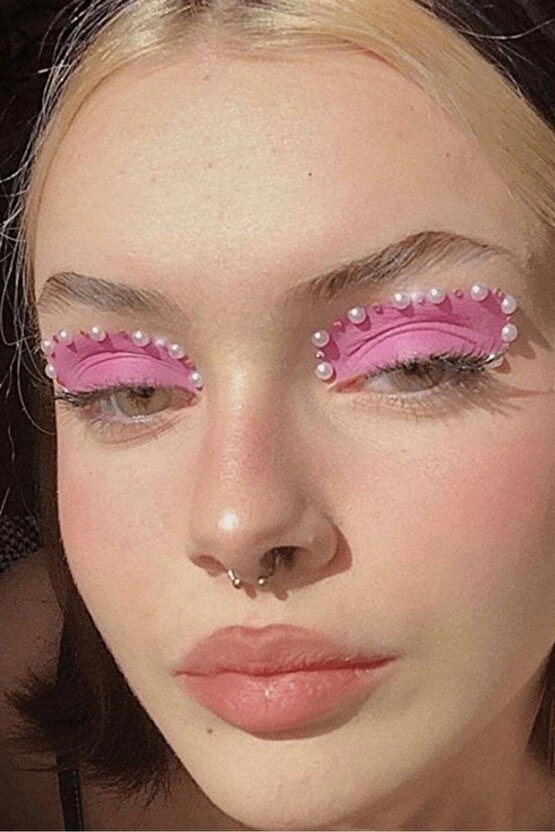 İncili Sticker Kendinden Yapışkanlı Saç, Yüz,Vücut,Tırnak Süsleme Aksesuarı