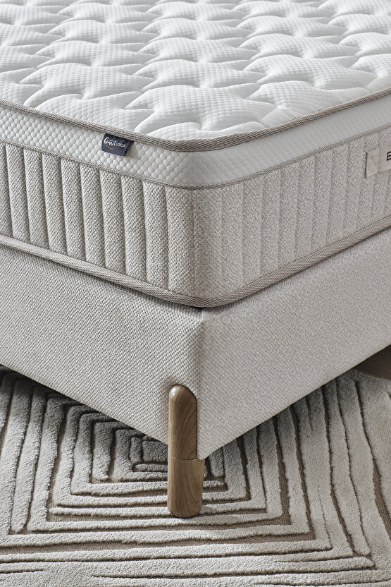 Bohem Prime Çift Kişilik Konfor Seti – Pocket Yaylı Yatak + Sandıklı Baza + Başlık