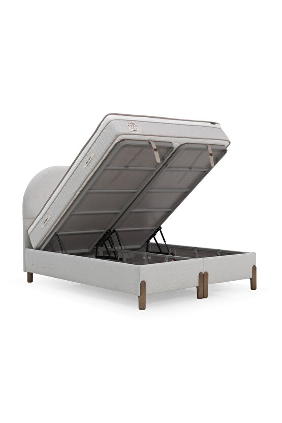 Bohem Plus Çift Kişilik Sandıklı Baza ve Başlık 2’li Set Şık Tasarım