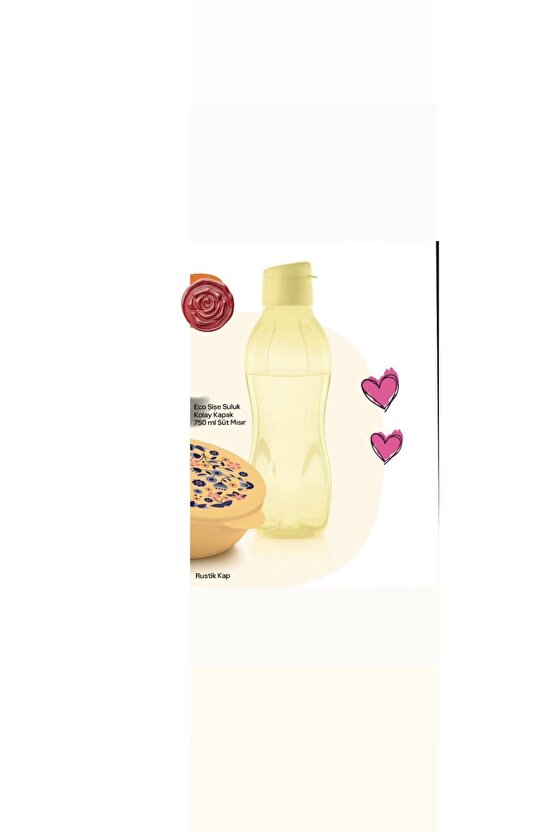 ECO ŞİŞE SULUK KOLAY KAPAK 500ML SÜT MISIR