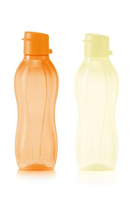 Eco Kolay Kapak Şişe 500 ml Turuncu + Sür Mısır Sarı Suluk Matara