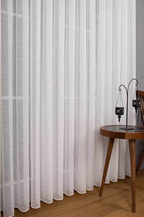 Brıllant Foldet Keten Tül Perde 13 Sık Pile Ozel Olcu Dıkılır